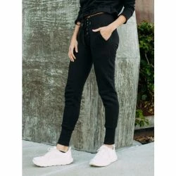 Lezat Kelly Slim Lace-Up French Terry Organic Cotton Sweatpant - Black Pants -ANNA-KACI SHOP unnamed file 200