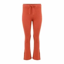 Lezat Fiona Organic Cotton Waffle Thermal Pant Pants Brick
