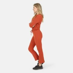 Lezat Fiona Organic Cotton Waffle Thermal Pant Pants Brick -ANNA-KACI SHOP unnamed file 227