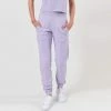 Lezat Melody Embossed Logo 3-pocket Sweatpant Pants Lavender
