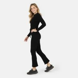 Lezat Fiona Organic Cotton Waffle Thermal Pant Pants Black -ANNA-KACI SHOP unnamed file 267