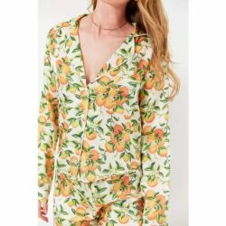 Lezat Nina Silk Pajama Short Set - Arancione Sleepwear -ANNA-KACI SHOP unnamed file 48