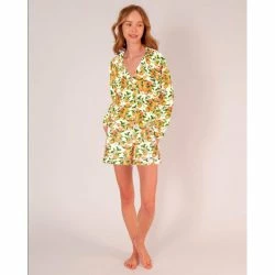 Lezat Nina Silk Pajama Short Set - Arancione Sleepwear -ANNA-KACI SHOP unnamed file 49