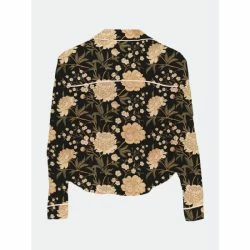 Lezat Nina Silk Pajama Short Set - Ivory Peonies Sleepwear -ANNA-KACI SHOP unnamed file 66