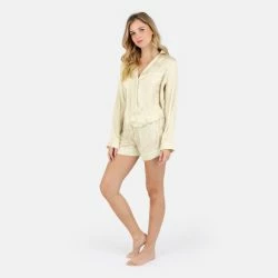 Lezat Nina Silk Pajama Short Set - Champagne Sleepwear 8 Lezat Nina Silk Pajama Short Set - Champagne Sleepwear -ANNA-KACI SHOP unnamed file 83